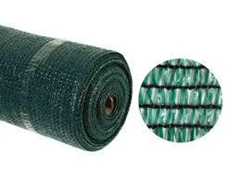 Сетка затеняющая 10х50м, 80% тени, зеленая, Россия