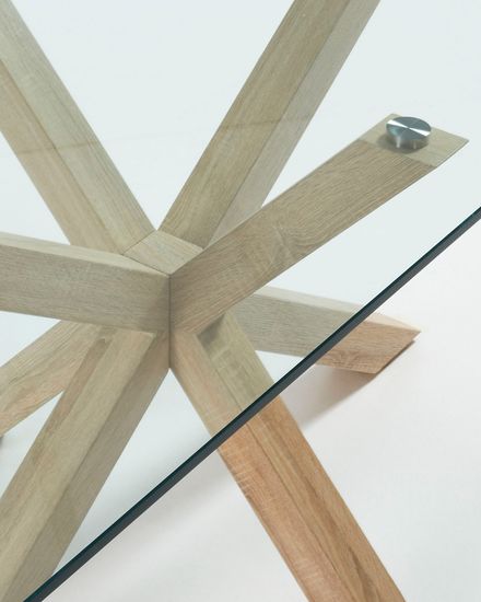 Стол Arya 160x90 металл стекло