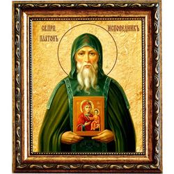 Платон Студийский Преподобный исповедник. Икона на холсте.