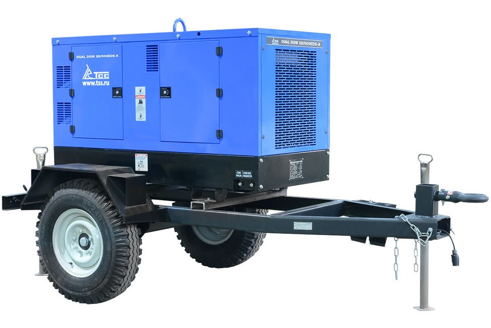 Сварочный дизель-генератор TSS DUAL DGW 28/600EDS-A двухпостовой - [28 кВт / MMA: 30-500А]