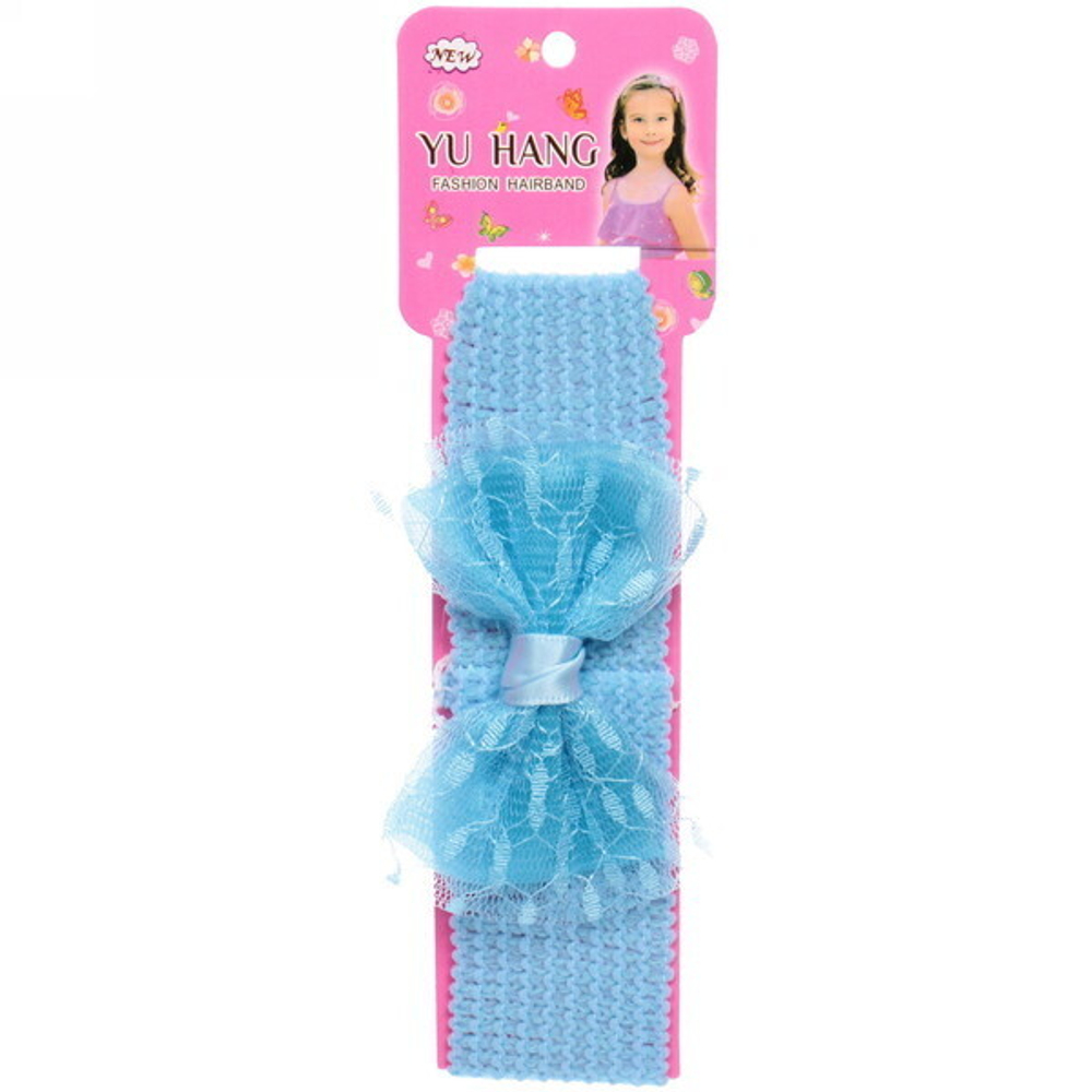 Повязка на голову детская на блистере «Little Krasa - Бритни», 6 цветов, 3,5*17 см