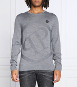 Хлопковый свитер Philipp Plein - серый(MKO1199 PKN002N)