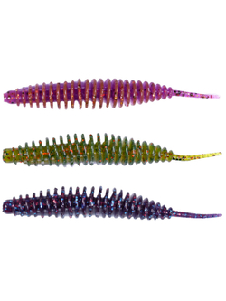 Набор силиконовых приманок Lucky John TRICK ULTRAWORM 1,4in (35 мм), 45 шт.