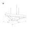 Подвесной светодиодный светильник Arlight ALT-LINEAIR-TRIANGLE-FLAT-UPDOWN-DIM-1375-130W Warm3000 040636