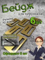 Бейдж на магните  6шт