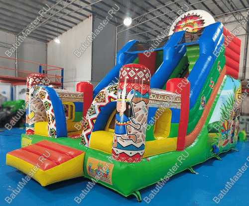 Надувная горка "Индиана" 6*4*5,5 м