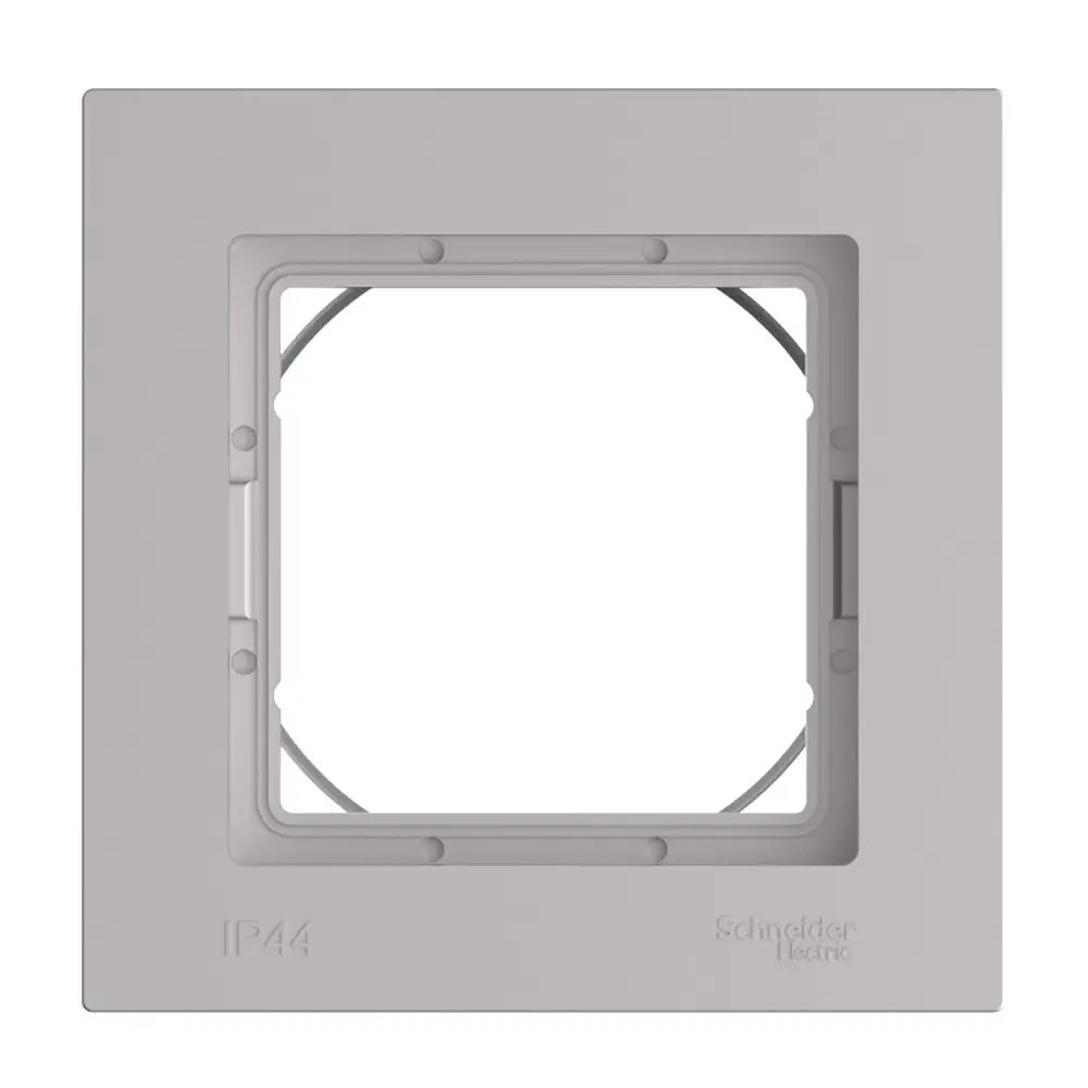 ATLASDESIGN AQUA 1-постовая РАМКА, IP44, АЛЮМИНИЙ