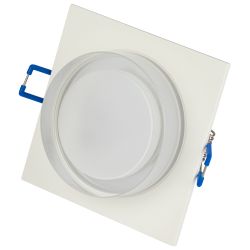 Встраиваемый светильник декоративный ЭРА DK108 WH MR16 GU5.3 белый | Декоративные встраиваемые светильники