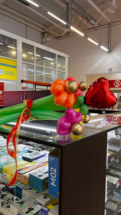 Букет ромашки+сердце