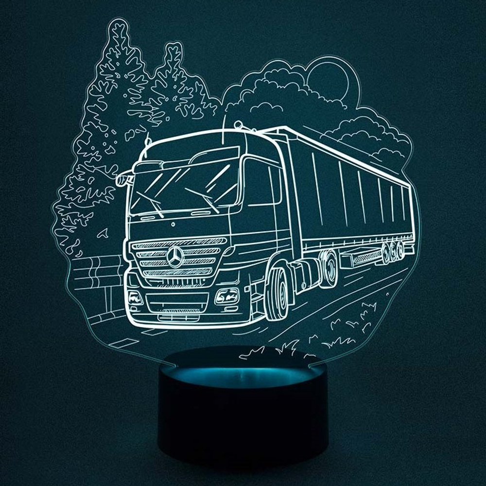 Светильник "Грузовой автомобиль - Фура Mercedes-Benz"