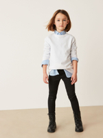 Джинсы узкие для девочки Next U85-464, Черный