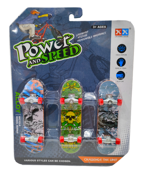 Набор пальчиковый скейт Fingerboard  " Банда " 3в1