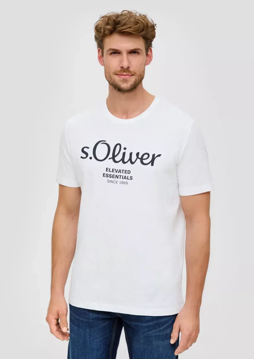 Футболка белая мужская s.Oliver