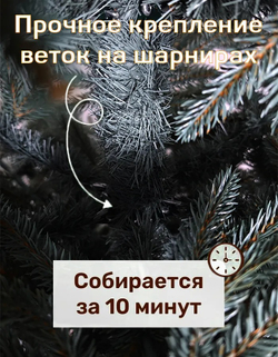 Ель искусственная Царь елка Адель голубая 180 см