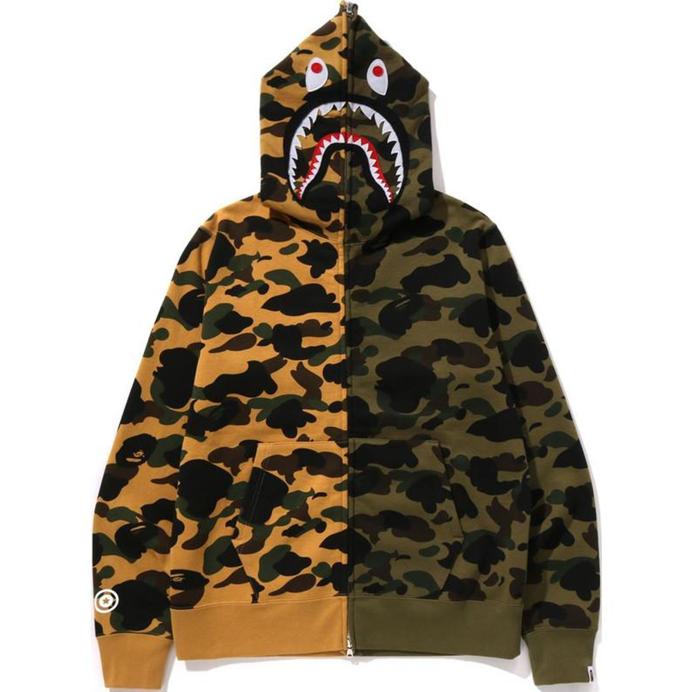 A Bathing Ape Abc Camo Separate Shark Full Zip Худи