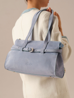 Замшевая сумка DBR Rumi mini 31400 туманно-голубой