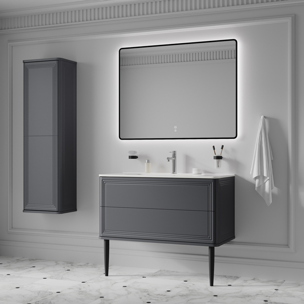 Опора мебельная IDDIS Optima Home, 2 шт, массив березы, 30 см, черный, OPH30B1i96