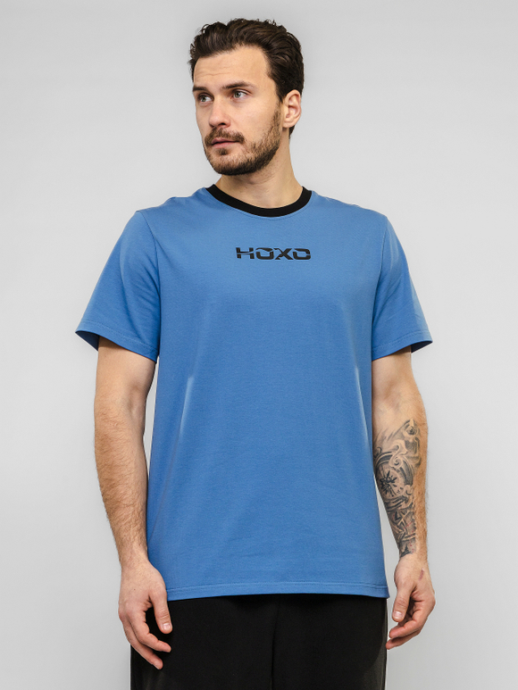 Футболка "НОХО" мужская, цвет "Полуночная синева"