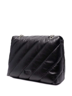 BIG LOVE BAG PUFF MAXI QUILT – black silver