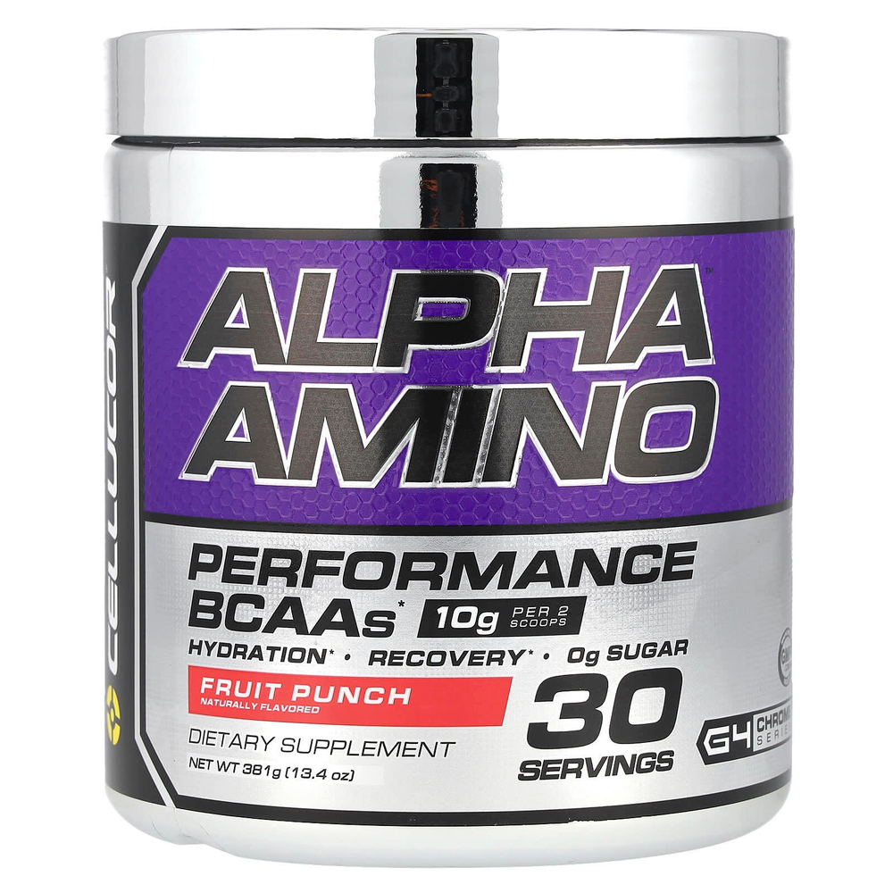 C4 / Cellucor, Alpha Amino, аминокислоты с разветвлённой цепью для производительности, фруктовый пунш, 13,4 унц. (381 г)