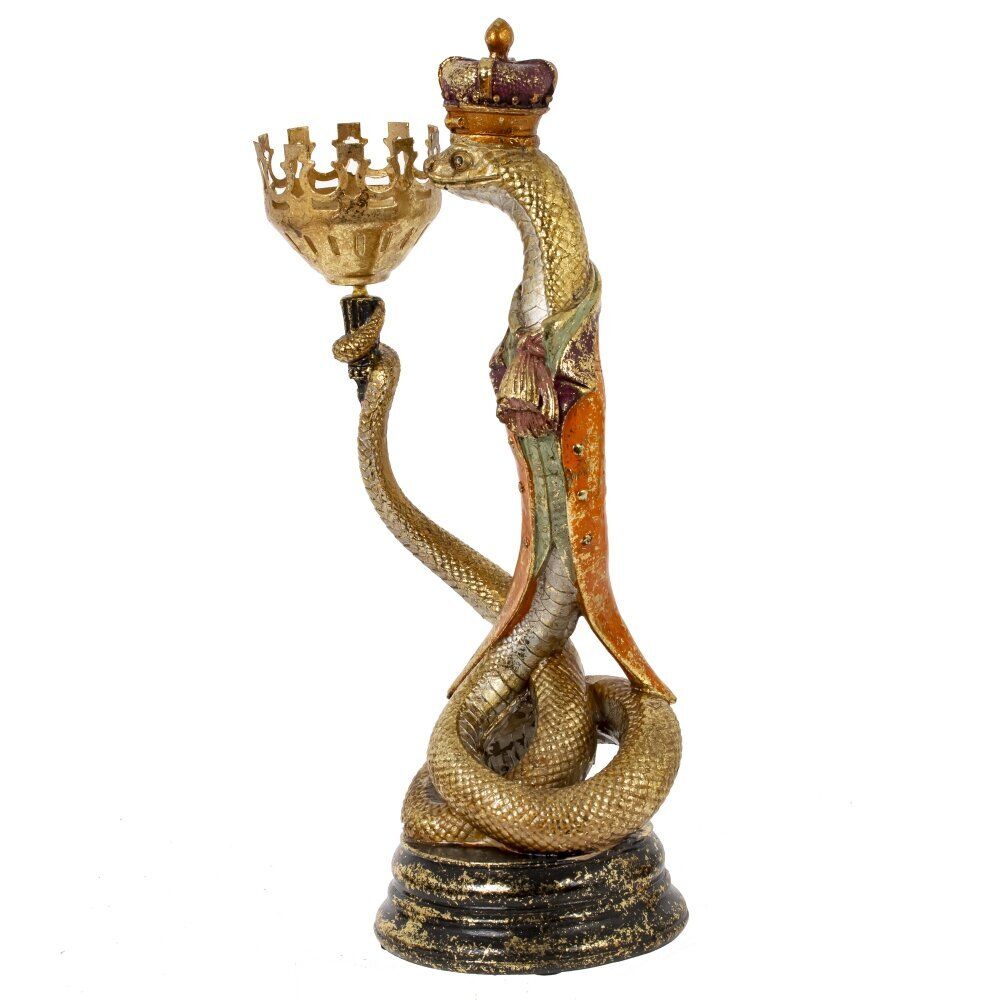 GAEM Подсвечник "Змея", D свечи 5 см, L13 W10,5 H30 см