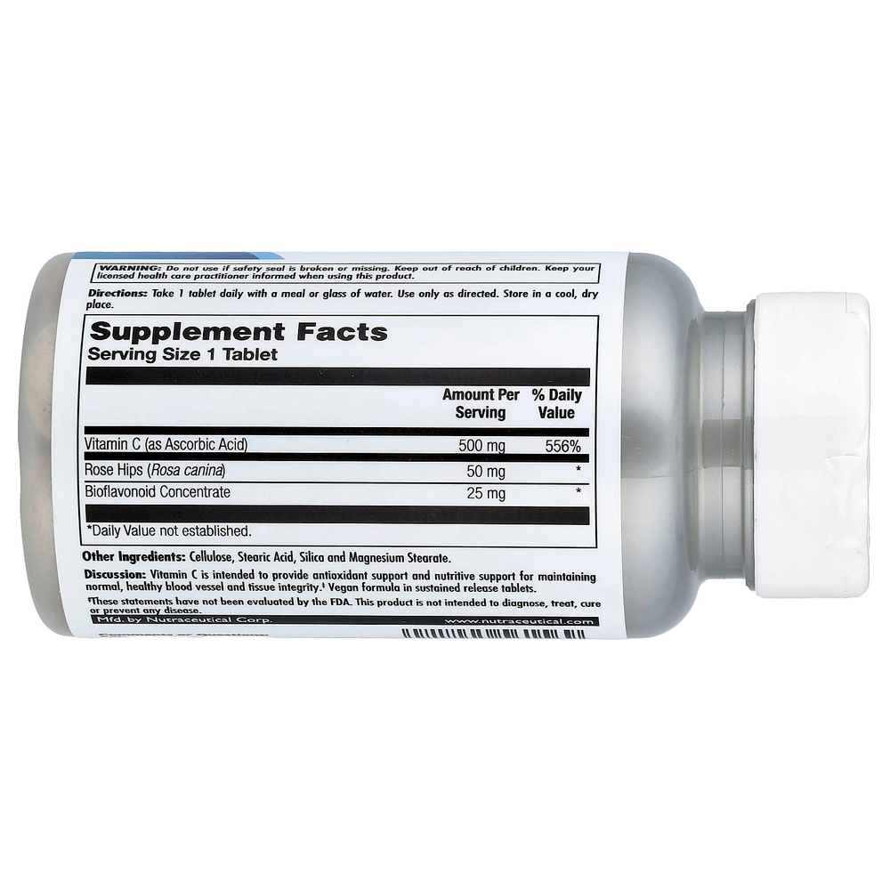 KAL, C 500 + шиповник и биофлавоноиды, 100 таблеток