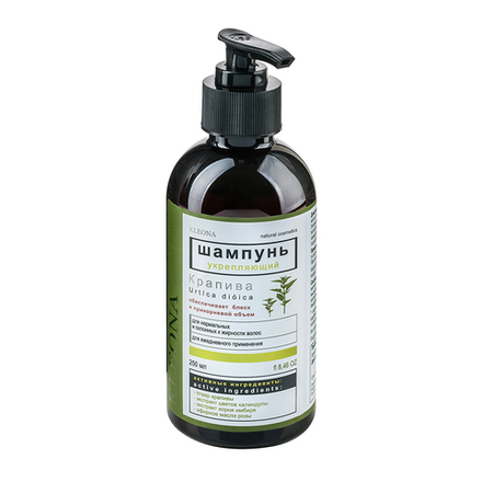 Шампунь Kleona укрепляющий серия Крапива 250 мл