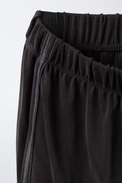 ZARA СПОРТИВНЫЕ БРЮКИ WIDE LEG, СЕРЫЙ