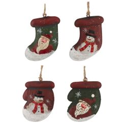 GAEM Изделие декоративное подвесное "Носок/Варежка", L6 W2,5 H8 см, 4в.