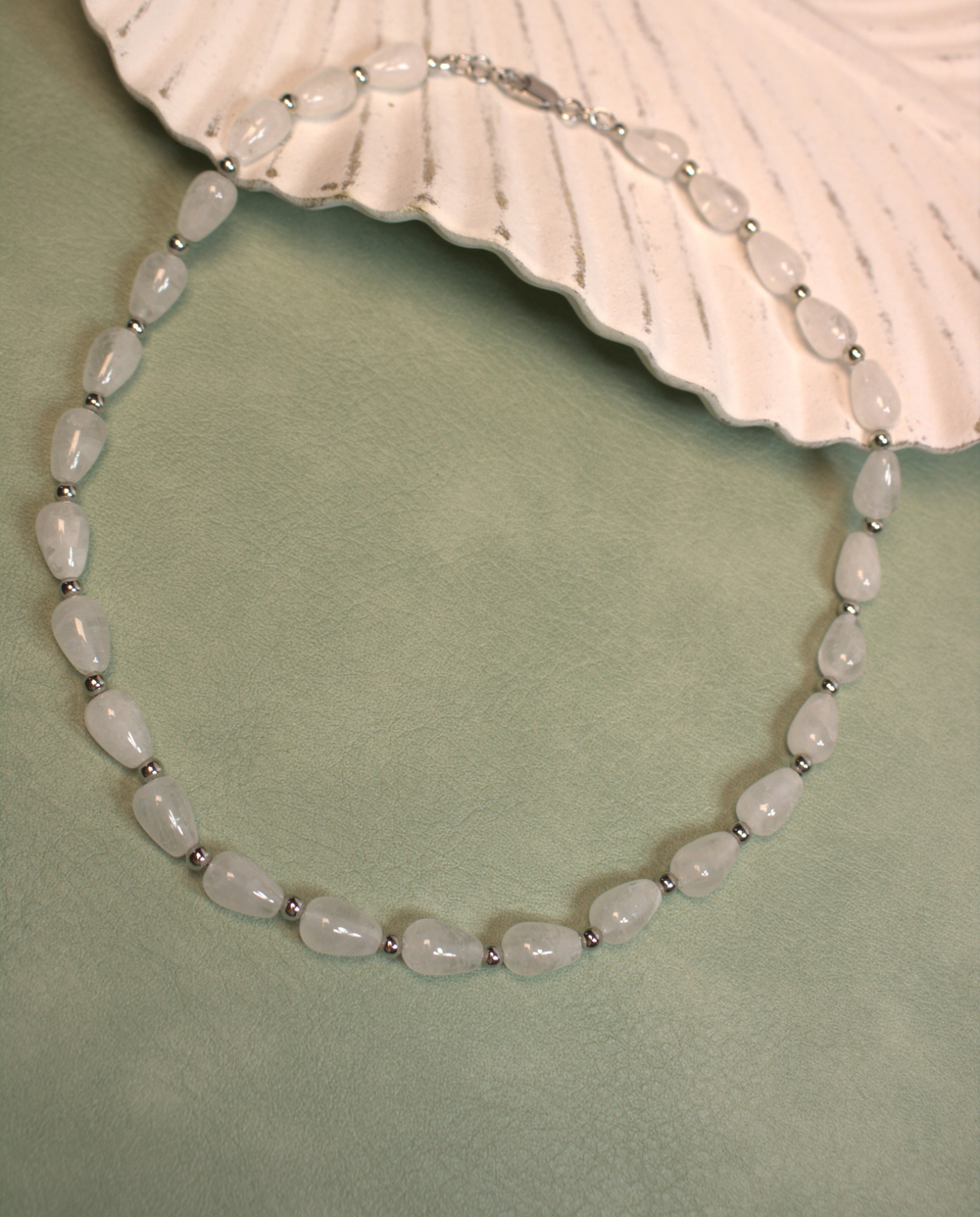 Чокер из горного хрусталя "Хрустальная роса"