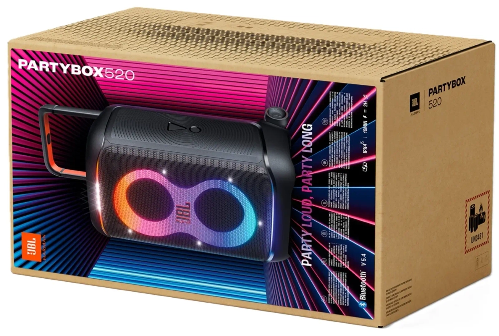 Портативная аудиосистема JBL PARTYBOX 520, черный