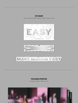 Альбом LE SSERAFIM - EASY 3rd Mini Album 3 Version SET