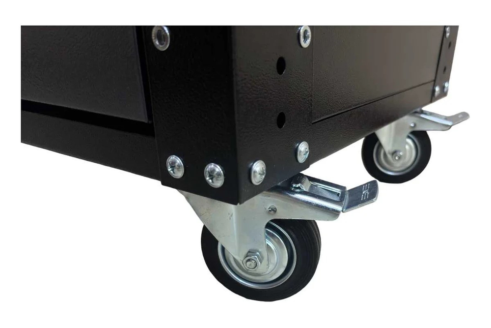 Инструментальная тележка GWT-G5, 5 ящиков, колеса с тормозом, серая, Great Wolf