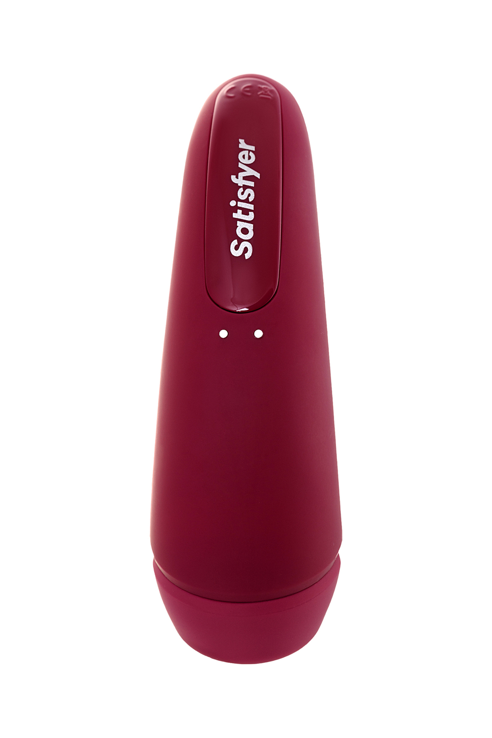 Вакуум-волновой бесконтактный стимулятор клитора Satisfyer Curvy 1+, силикон, красный, 14,3 см.