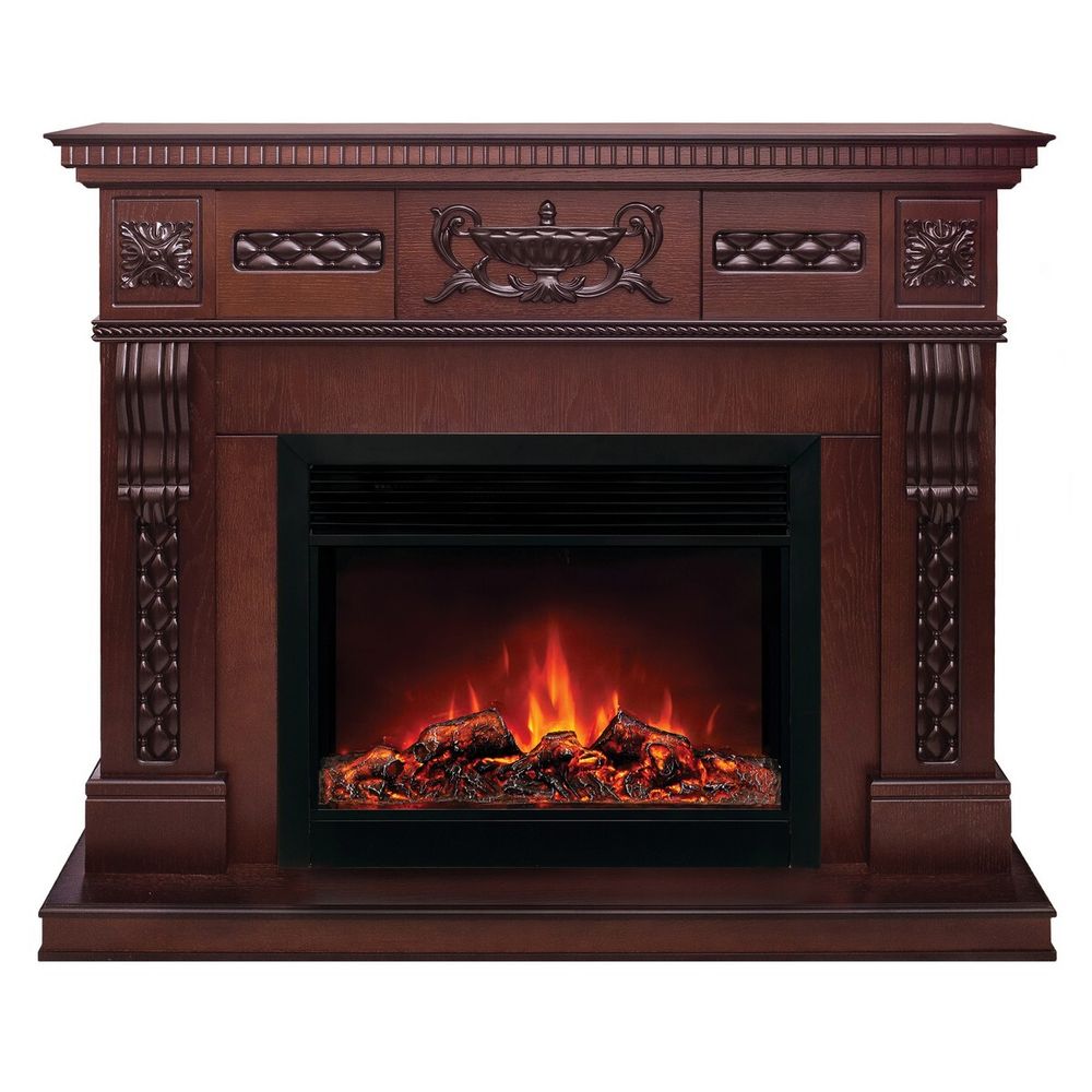 Электрокамин RealFlame Corsica Lux 25,5/26 AO античный дуб с очагом Moonblaze Black