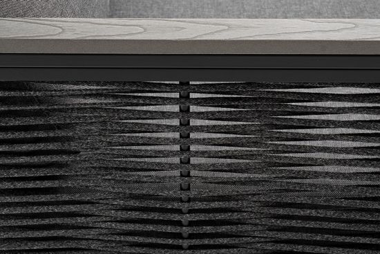 "Сан Ремо" диван 2-местный плетеный из роупа, каркас алюминий темно-серый, роуп серый, ткань серая