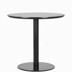 Обеденный стол Calgary Ø80 см, черный меламин