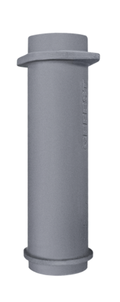 Чугунная НИЖНЯЯ труба для шибера 130/500мм