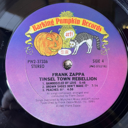 Винтажная виниловая пластинка LP Frank Zappa Tinsel Town Rebellion (USA 1981)