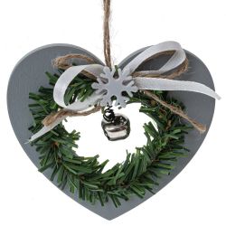 GAEM Изделие декоративное подвесное "Сердце/Ёлка/Звезда", L10,5 W1 H9,5 см, 3в.