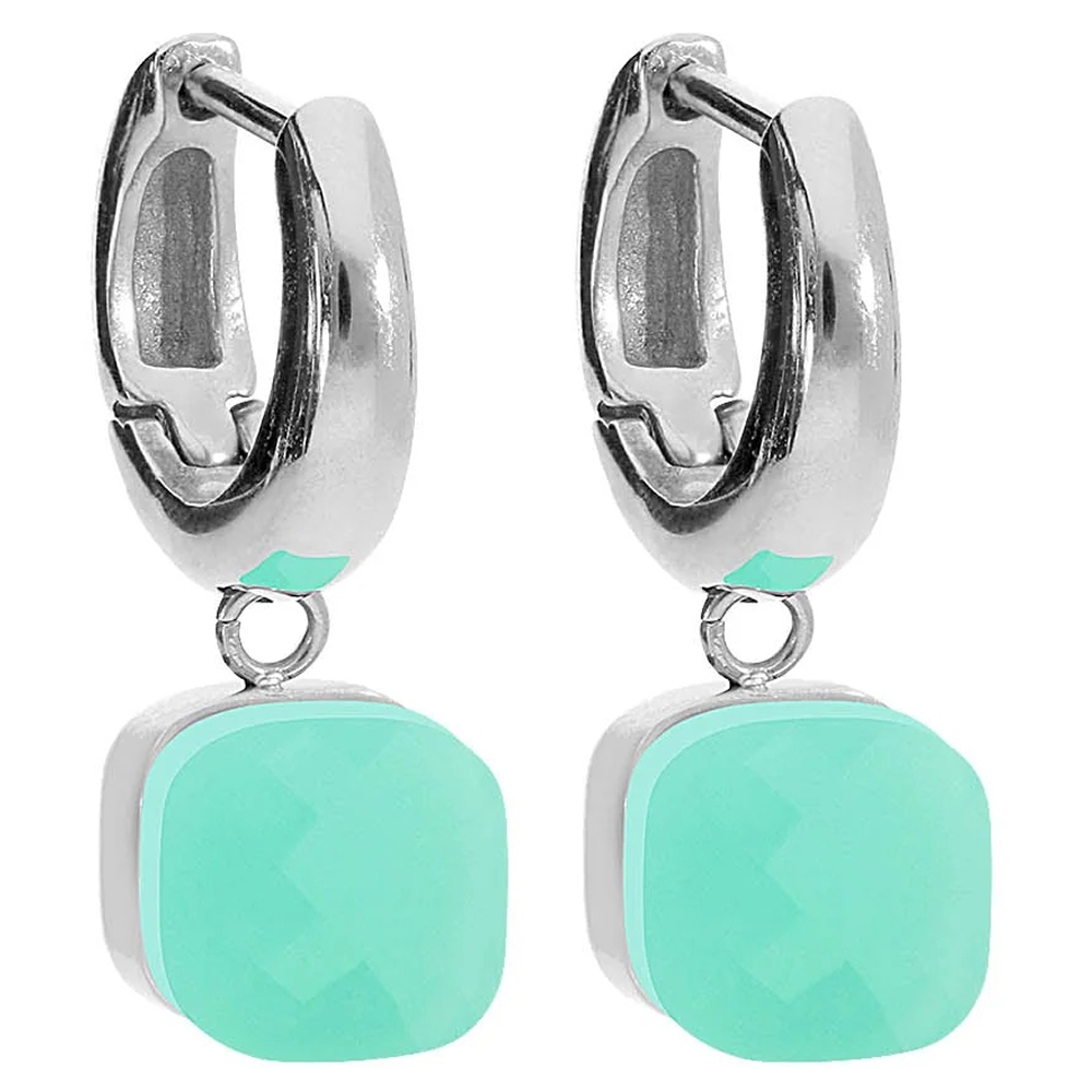 Серьги Qudo FIRENZE (S) Light Palace Green Opal 107000/20-4510