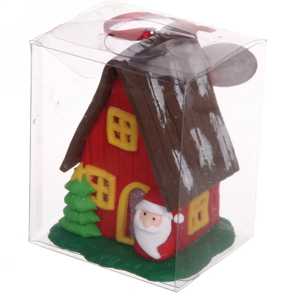 Подвеска Сandy «Новгодний домик» 8,5х7х6 см, в ассортименте