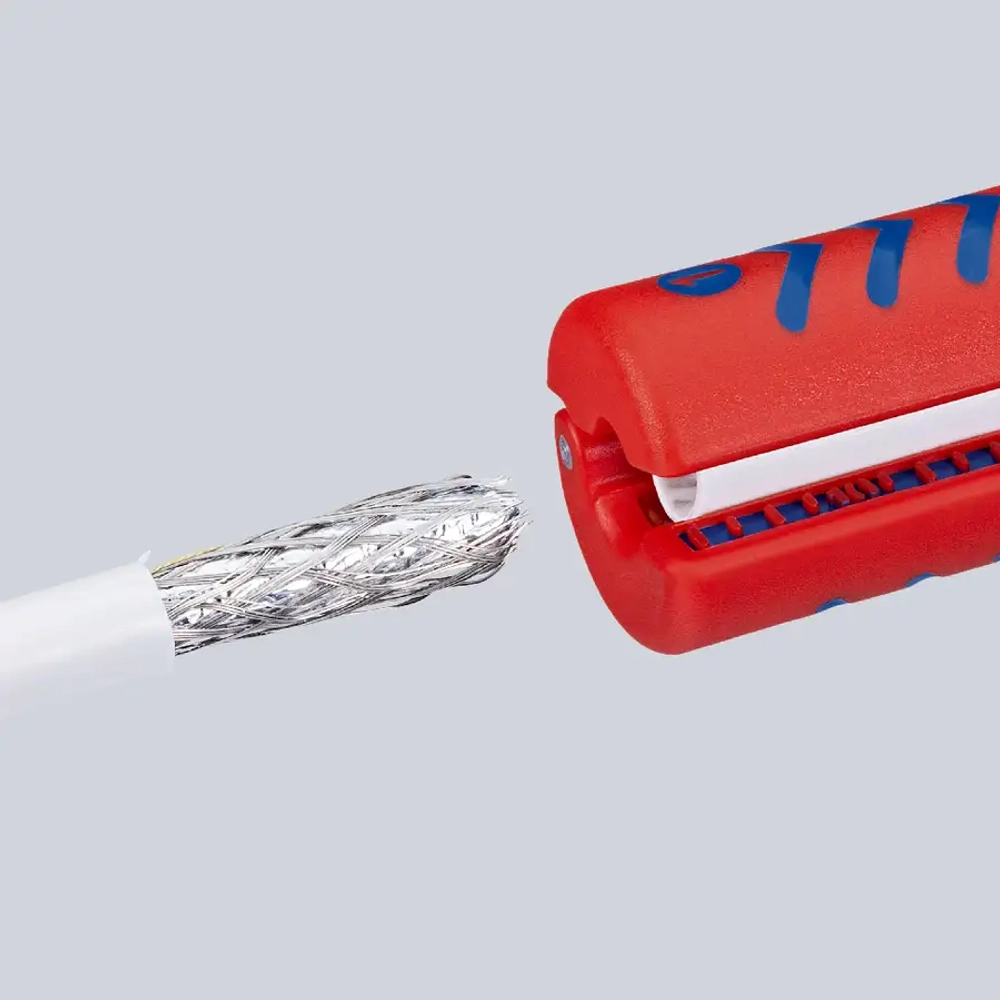 Инструмент для снятия изоляции с коаксиальных кабелей 100 мм Knipex 16 60 100 SB