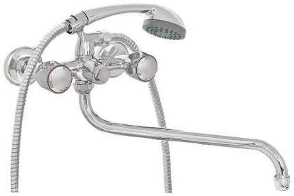 Смеситель для ванны ZERICH 1/2" шаровый, дивертор