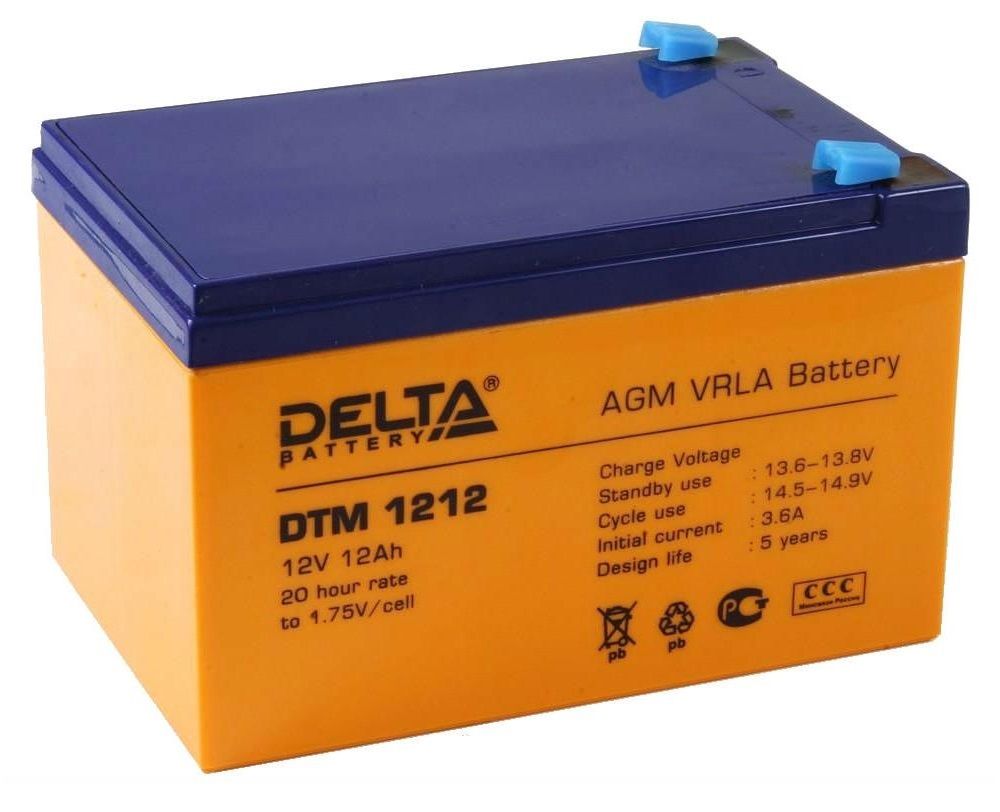 DELTA DTM 1212 аккумулятор