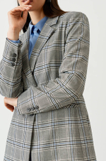 1809 Жакет женский (серый клетка)
