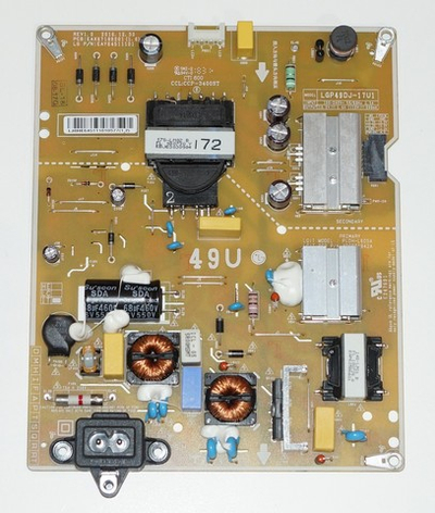 EAX67189201(1.6) EAY64511101 LGP49DJ-17U1 блок питания телевизора LG 49UK6450, 49UM7300, 49UJ630V, 49UJ639V, 49UK6200, 49UK6390 и д.р.
