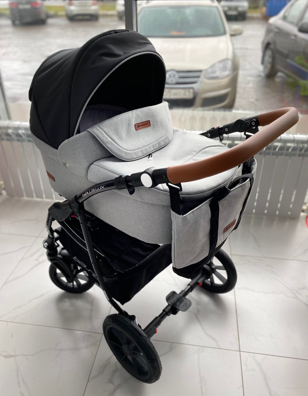 Коляска  BELLA LUX (2 в 1) (RIKO BASIC) 02 серый