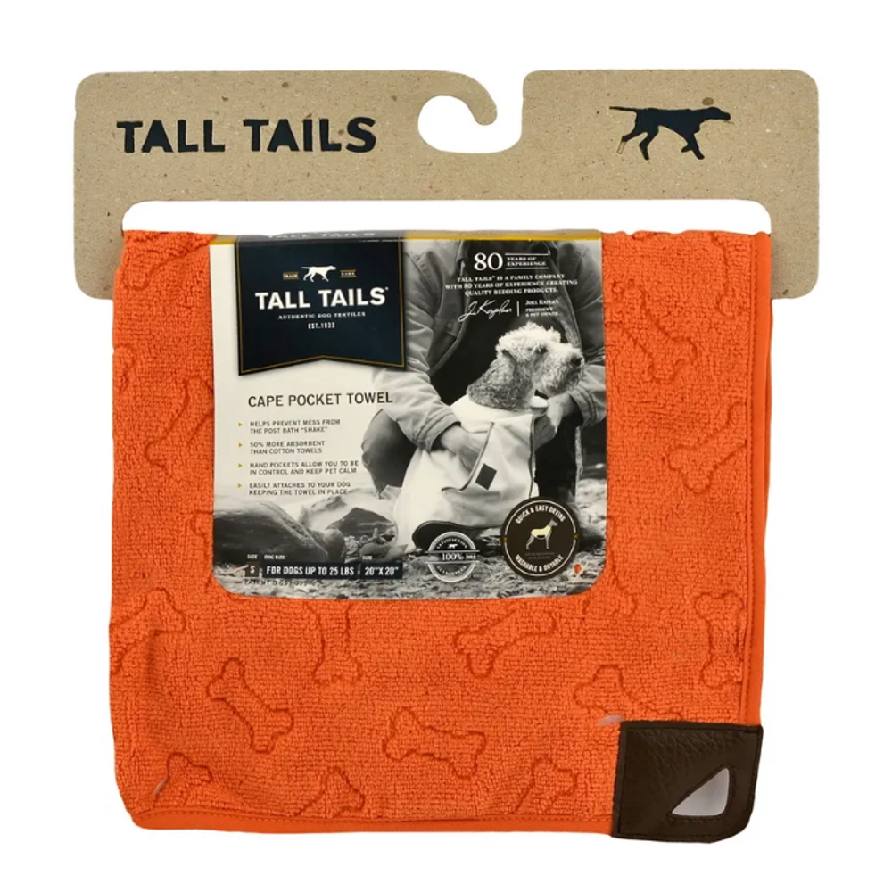 Rosewood полотенце для животных микрофибра "tall tails", оранжевое, 67х67см