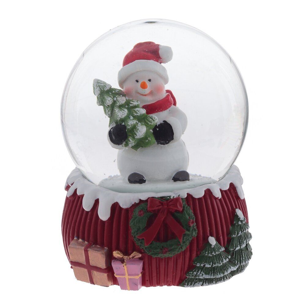 GAEM Фигурка декор в стекл шаре "Мишка/Снеговик/Дед Мороз/Олень", D 6.5 см, L6,5 W6,5 H9 см, 4в.